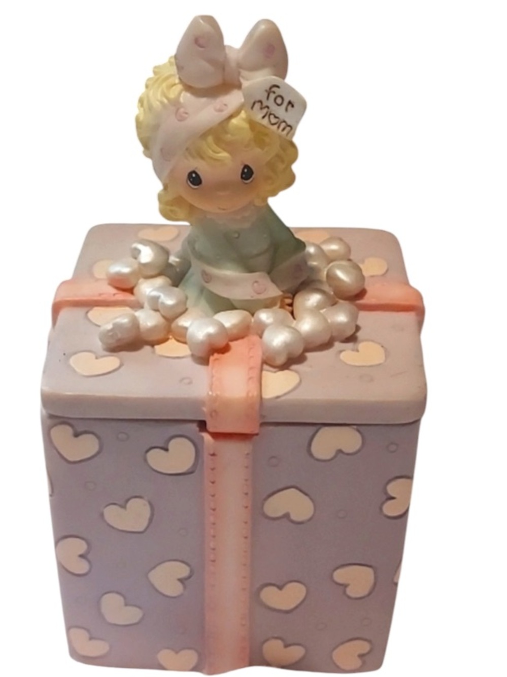 PRECIOUS Moments 2003 Mother’s Day gift By Enesco *FOR MOM* 2 Sided Lid
